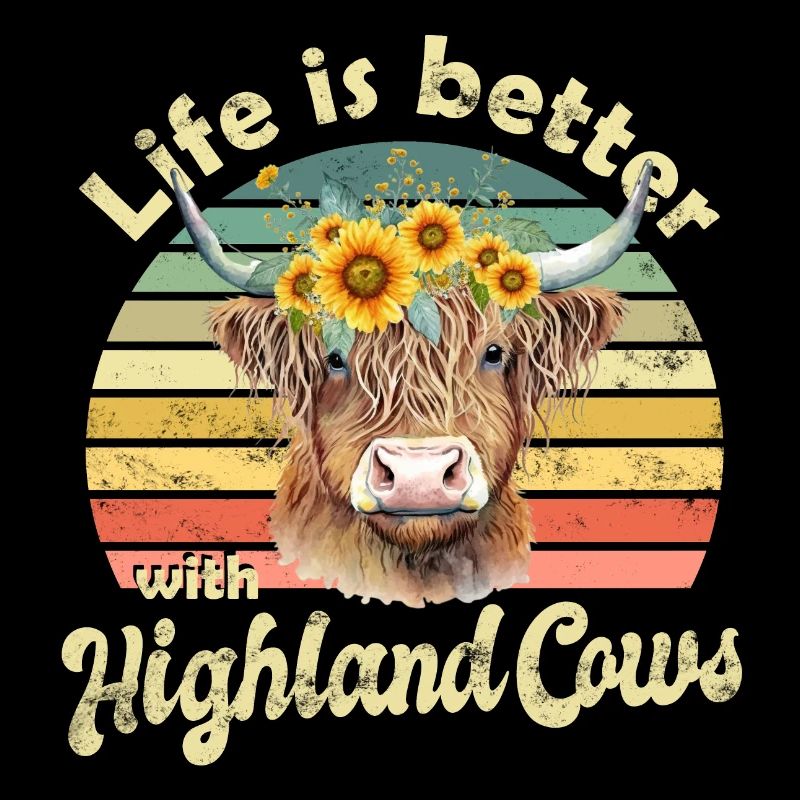 Scottish Highland cattle cow