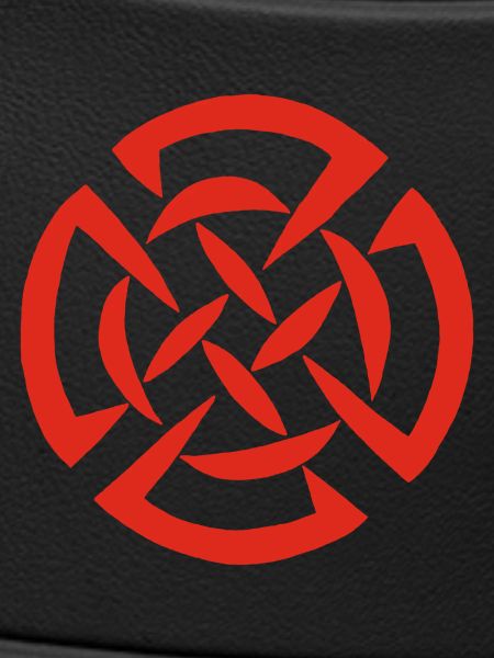 Red Celtic graffiti