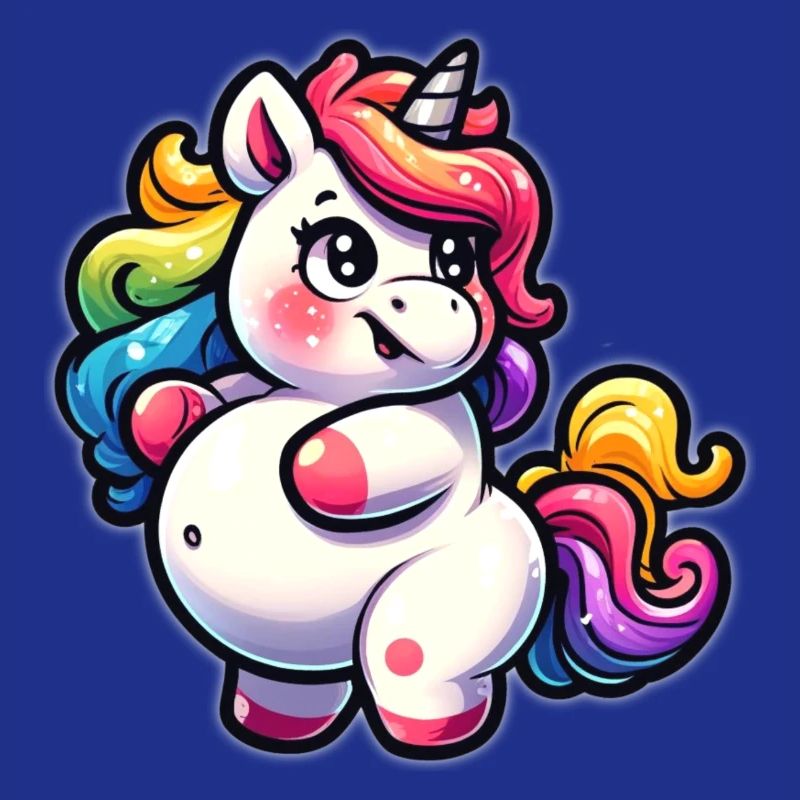 Kunterbuntes Einhorn-Kuscheldesign