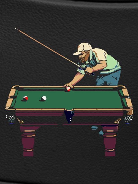 Billardspieler Pixel Art