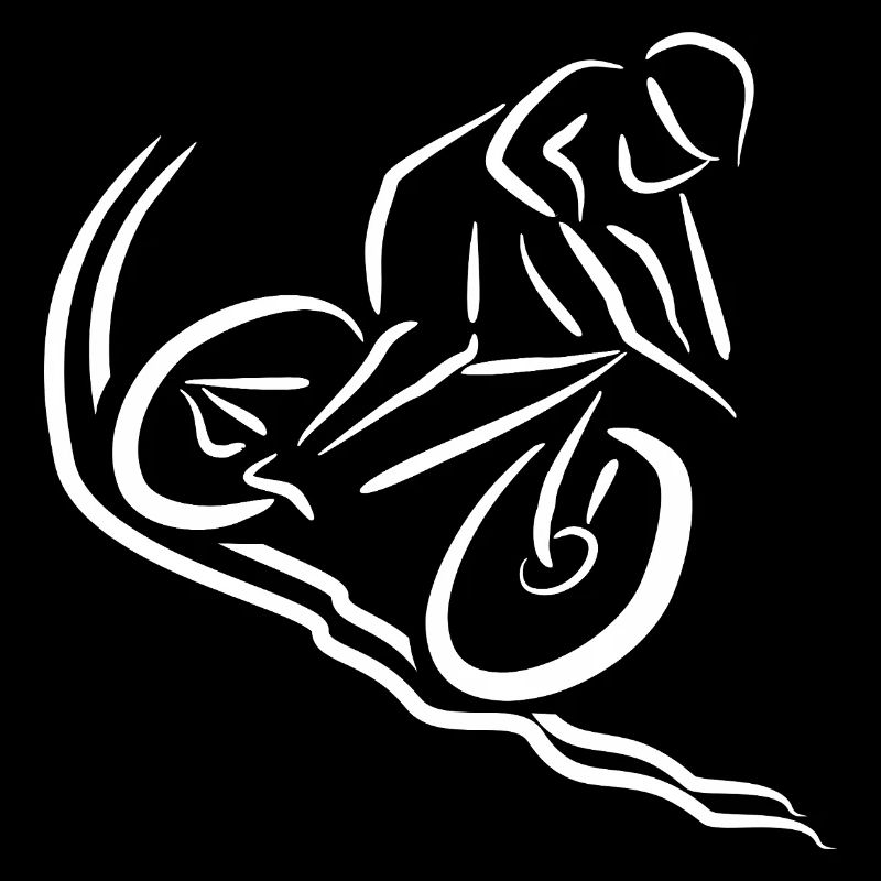Motif Mountain Biker Downhill Gift