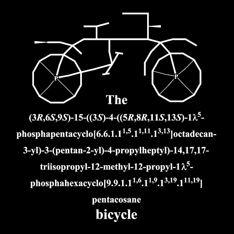 Fahrrad Molekül - IUPAC Witz - Nerd Humor