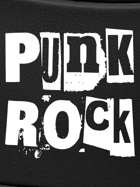 Punkrock Distressed Text Kunst