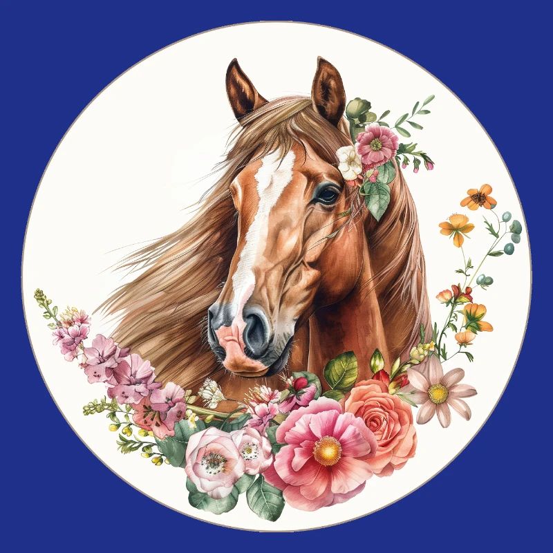 Pferd Blumen