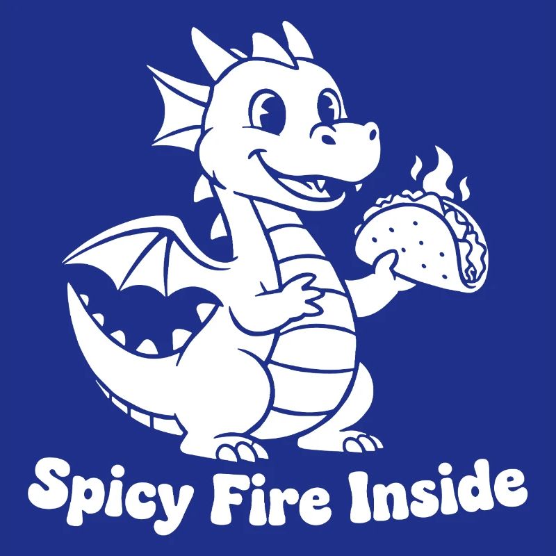 Flaming Dragon Taco Design