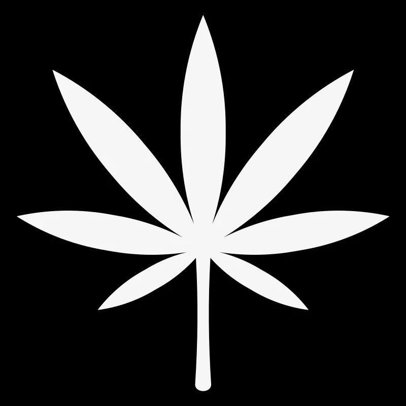 Cannabis / Marihuana / Hanfblatt (White)
