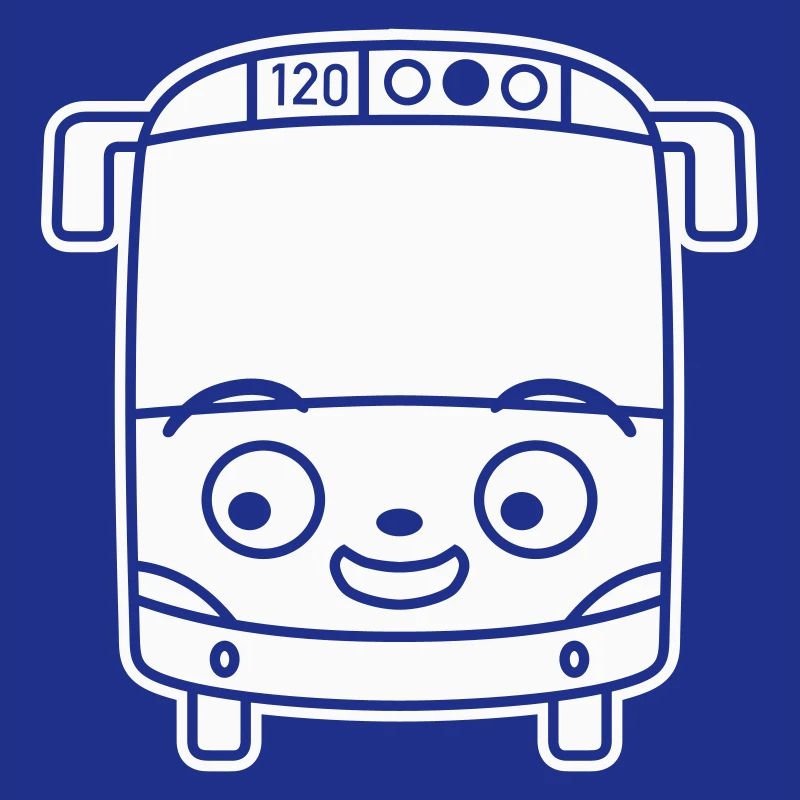 Kleiner Bus Cartoon – Comic Schulbus Reise Spaß