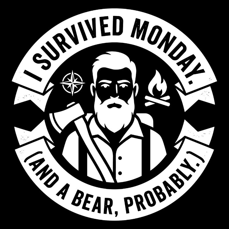 I Survived Monday and Bear – Outdoor Humor