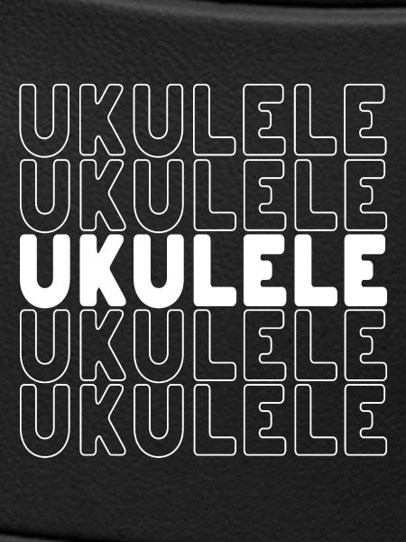Ukulele typography