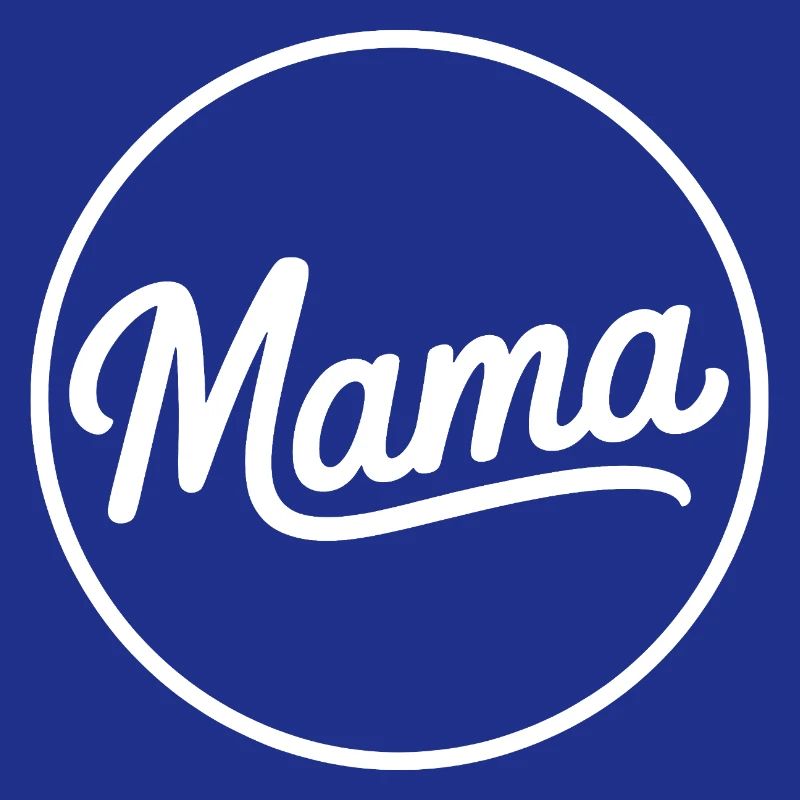 Mama Script Circle Logo Tee