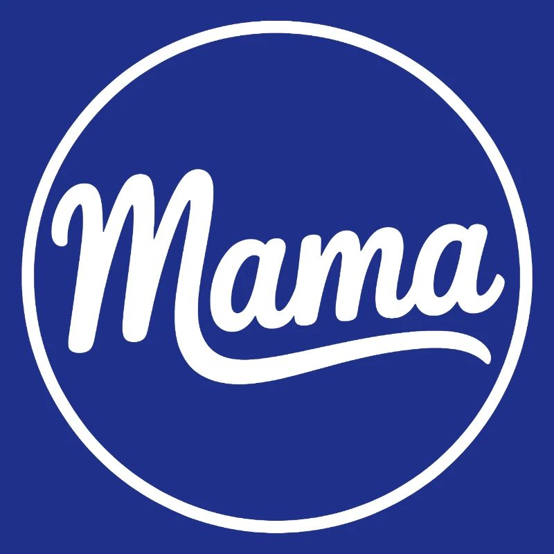 Mama Script Circle Logo Tee