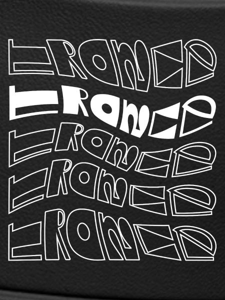 Trance-Typographisches Musterdesign