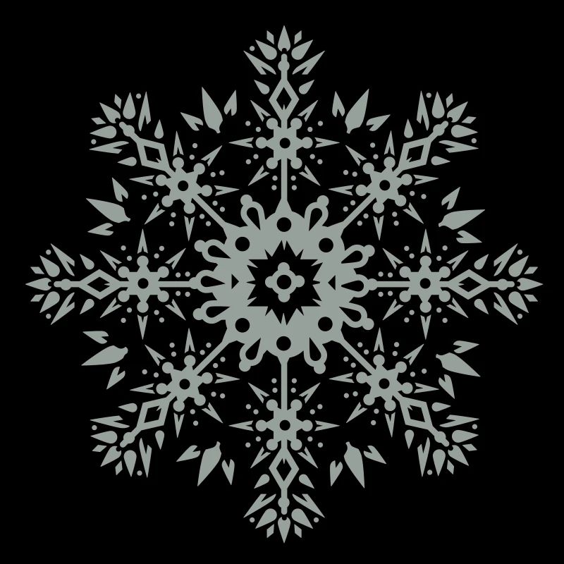 un ornement de flocon de neige