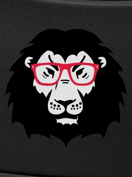lion glasses nerd
