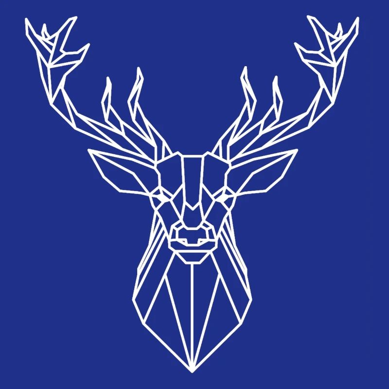 Geometrischer Hirschkopf