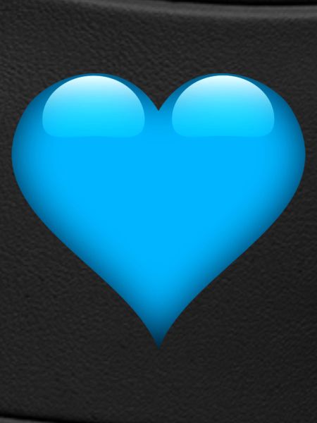 Blue Gloss Heart Design