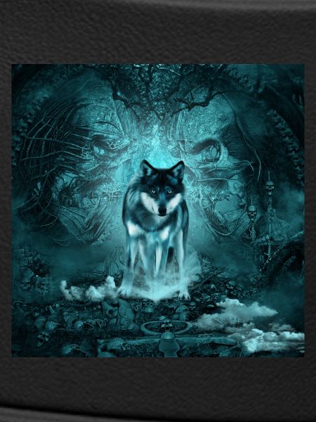 Awesome wolf at night