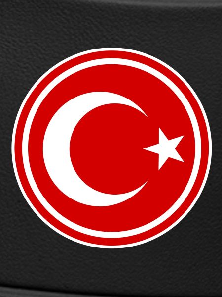 Turkey flag round