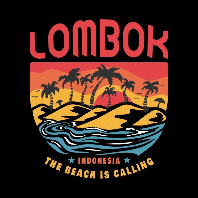 Design de plage Lombok Indonesia