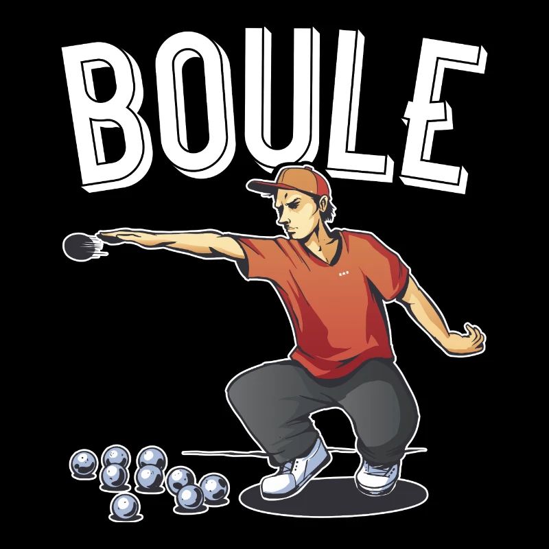 Pétanque deux joueurs avec boules boules boules boules boules