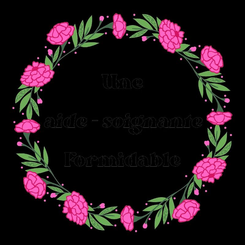 Une aide soignante formidable - couronne de fleurs