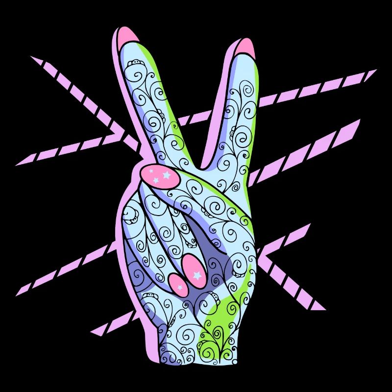 Peace Zeichen Victory Symbol Frau