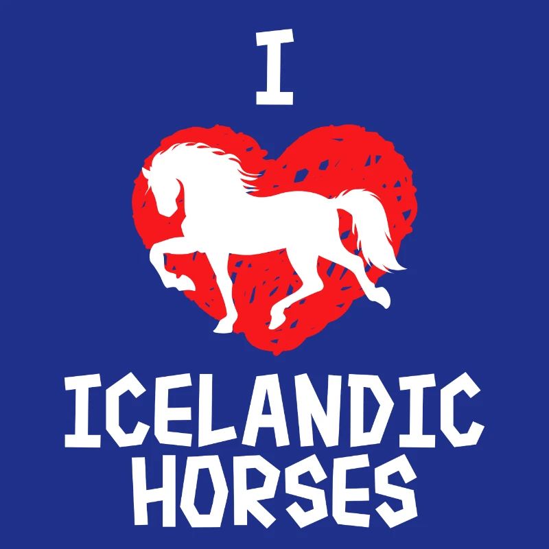 Ich Liebe Pferde Herz Islandpferde Statement