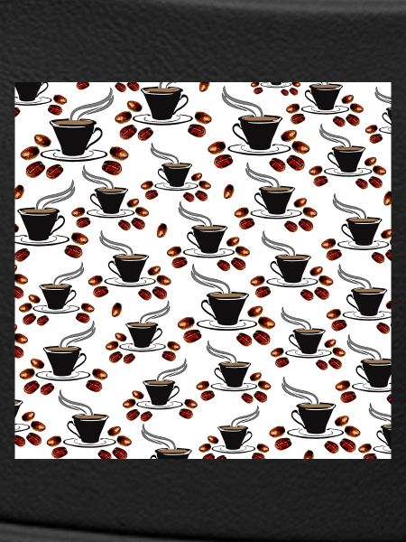 kaffeetassen Kaffeebohnen Küchenmuster