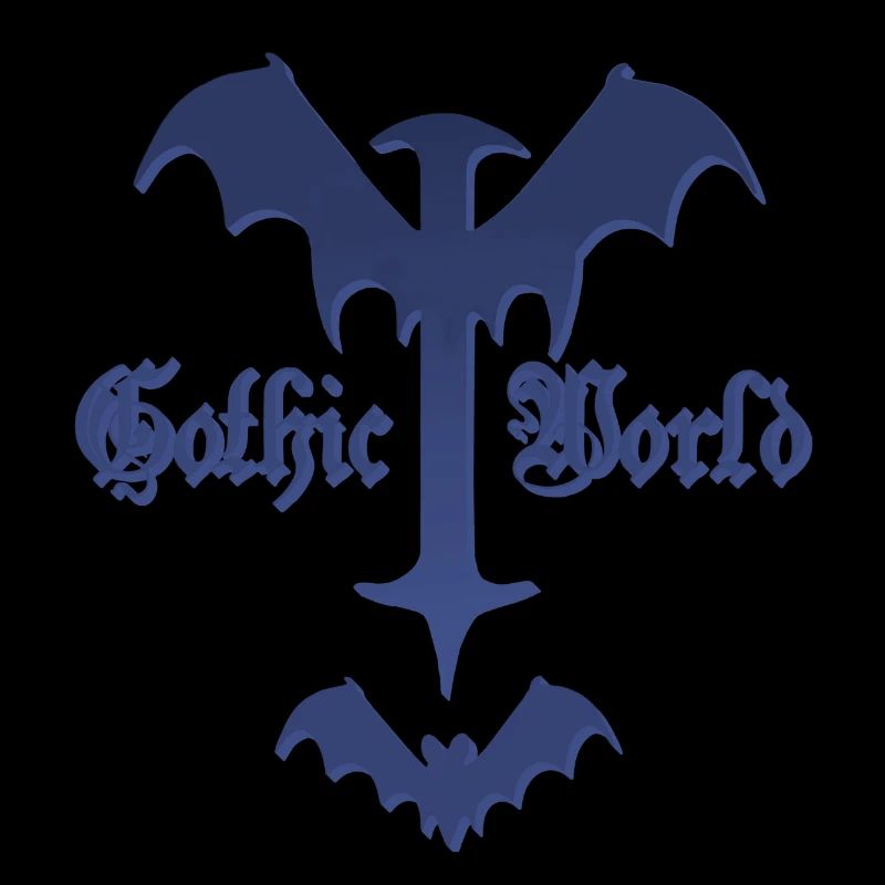 gothic design, Sprüche, Kreuze, Dämonenflügel