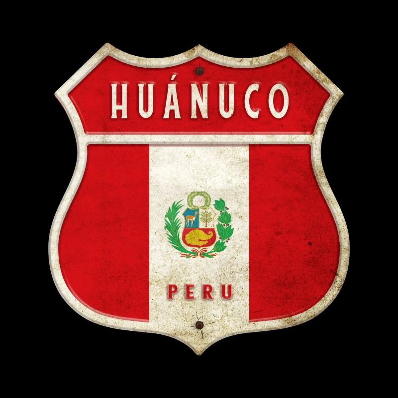Huánuco Peru Wappen Flaggen Design