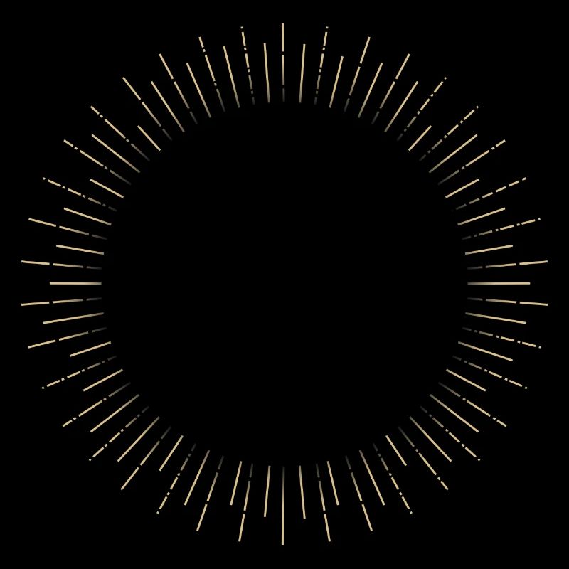 Golden Sun Ring Ray Frame