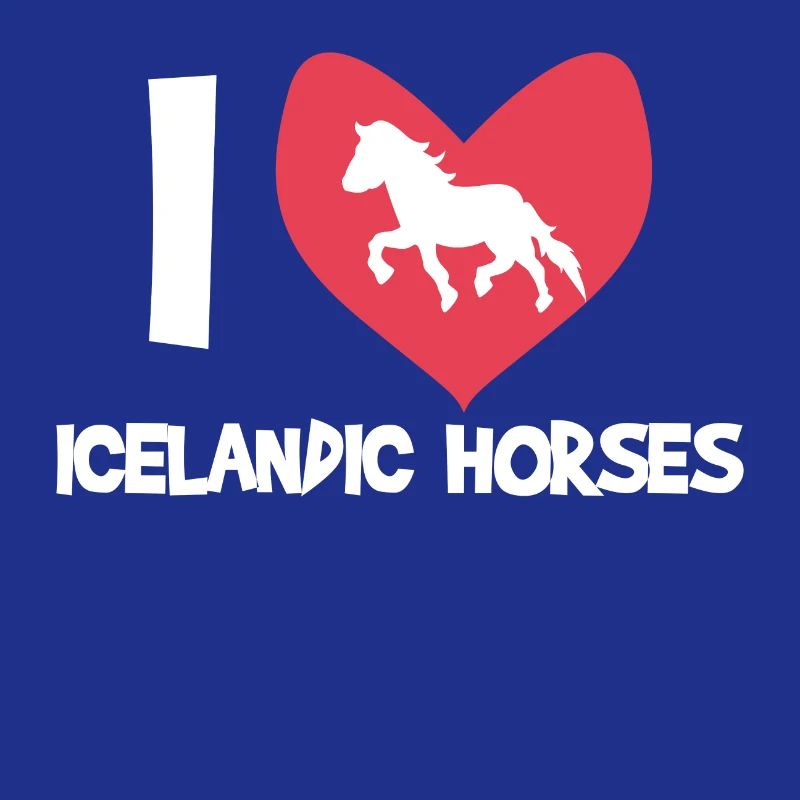 Ich Liebe Pferde Islandpferde Statement Herz