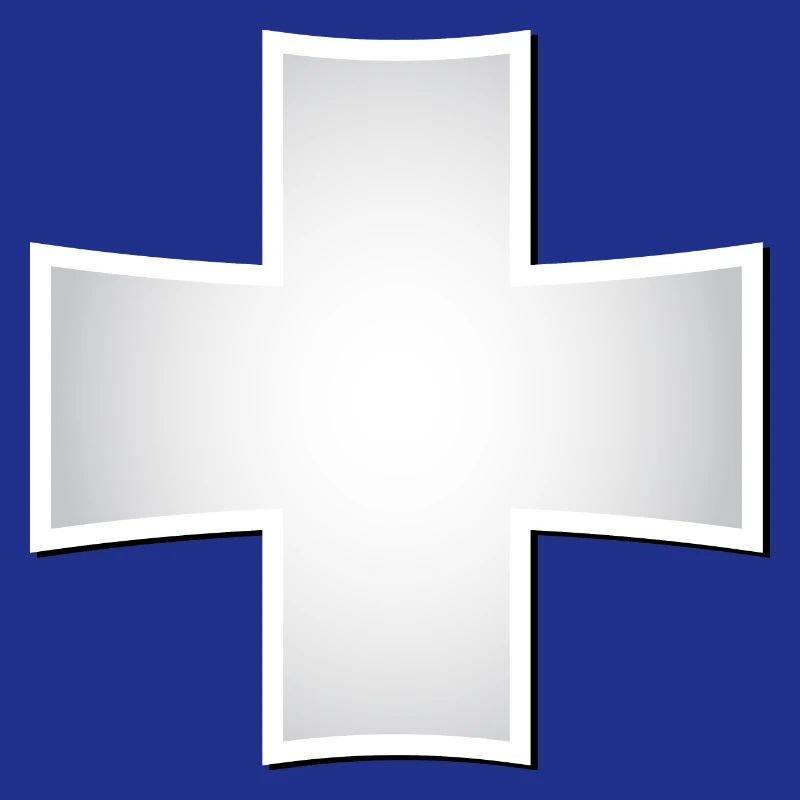 silver cross | Silver Cross with Shadow
