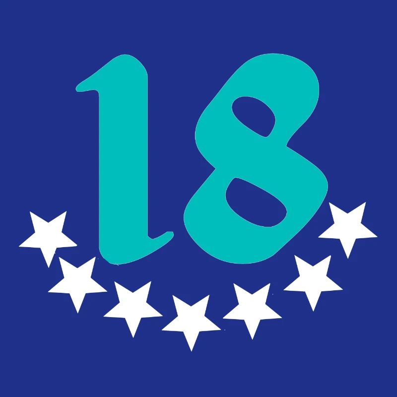 geschenkidee, 18 mit sternenmuster