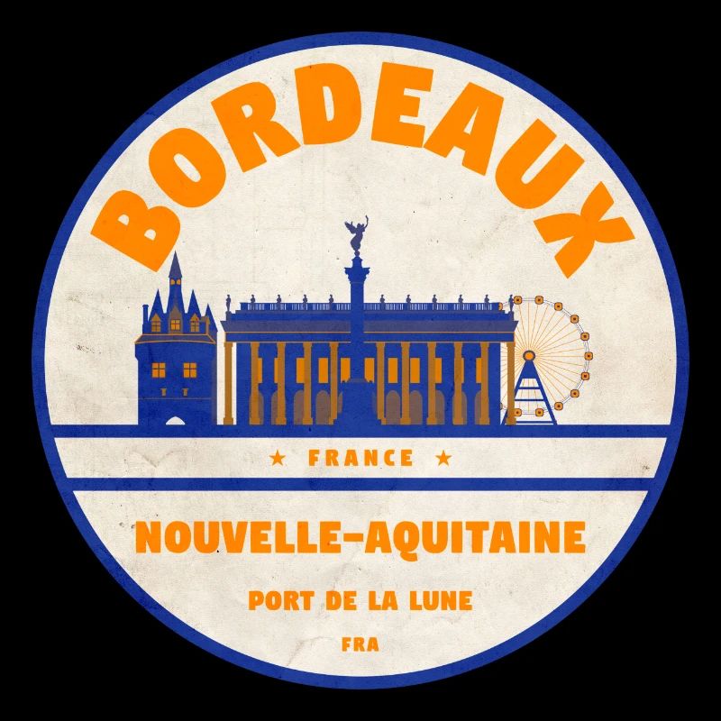 Bordeaux Port de la Lune Retro