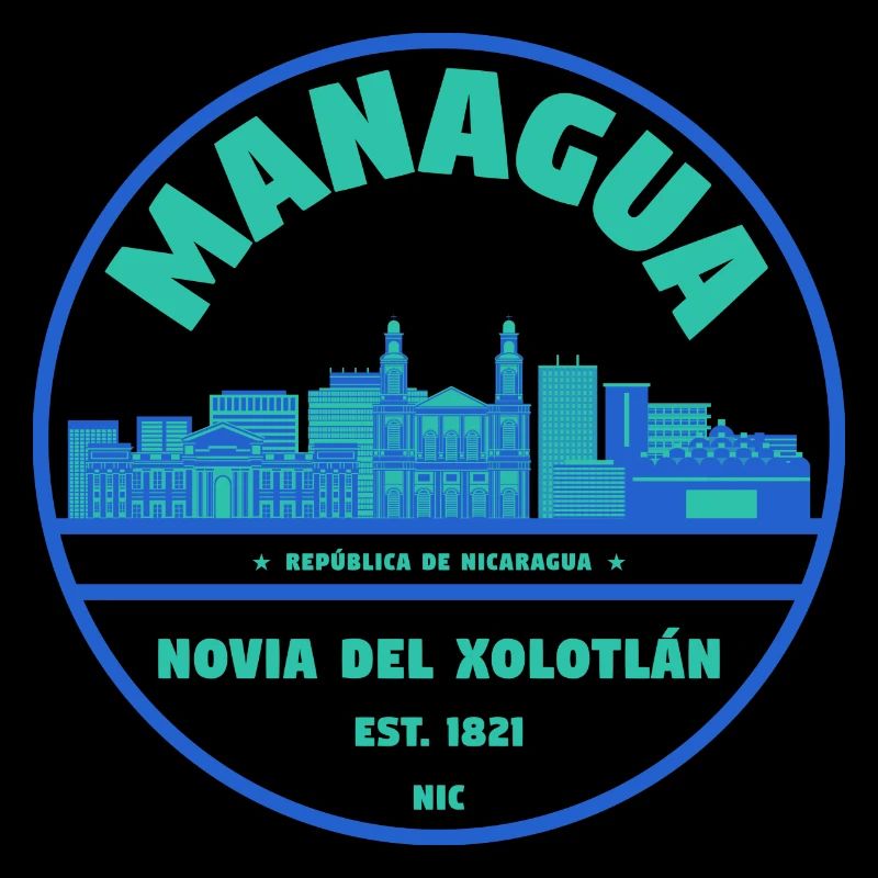 Managua Stadtbild Emblem