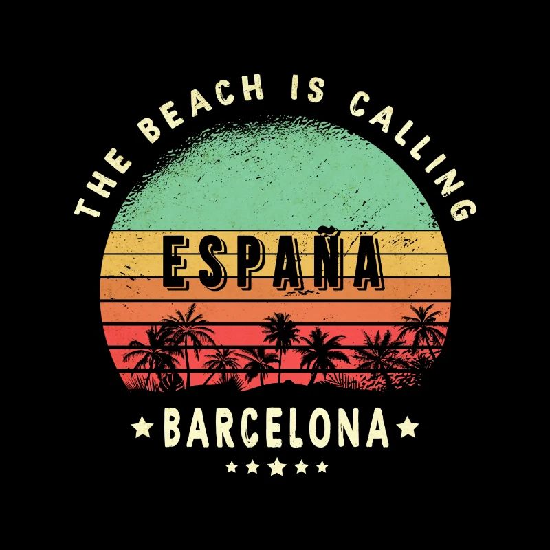 Barcelona Spanien Palmen Design