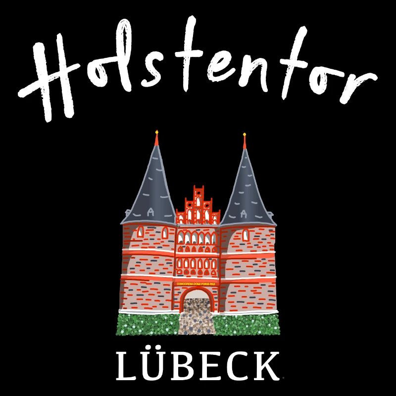 Holsten Gate Lübeck, landmark Schleswig-Holstein