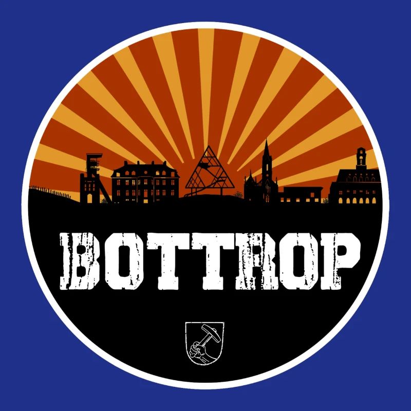 Bottrop Retro Skyline