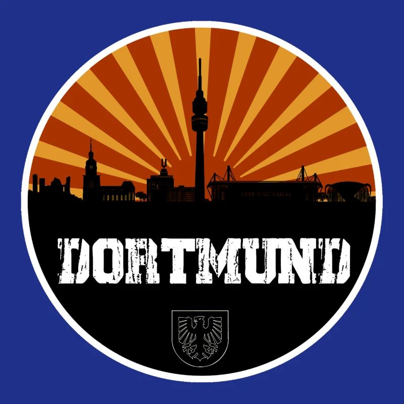 Dortmund Skyline Retro