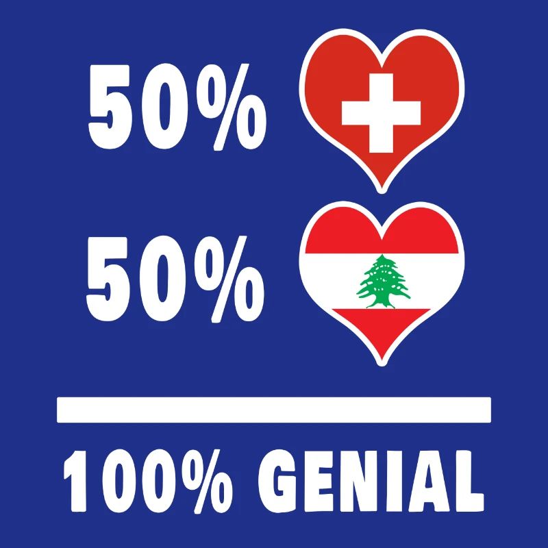 Liban et Suisse 100% Drapeau Génial