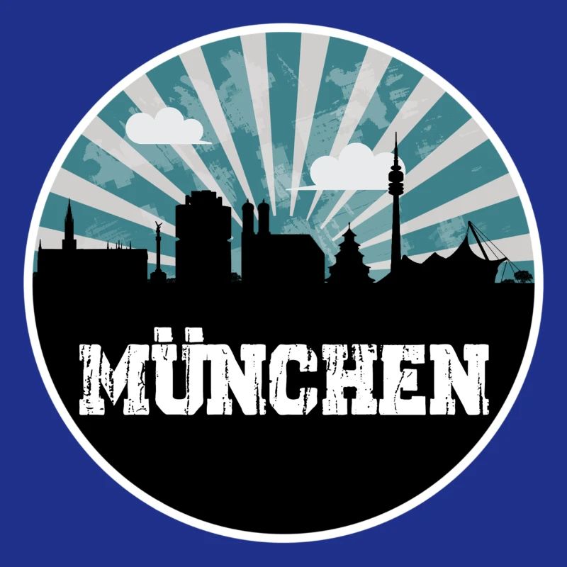 Munich Skyline Blue Hour