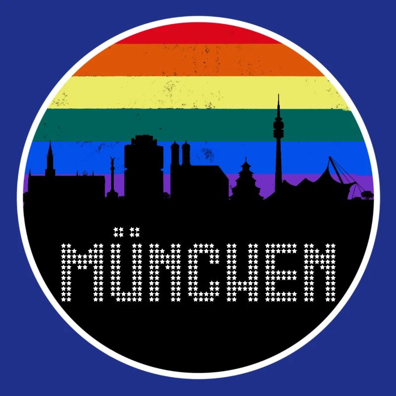 Munich Skyline Rainbow