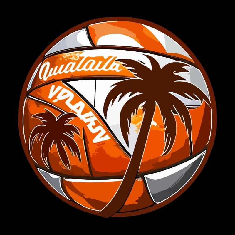 Beach Volleyball mit Palmen
