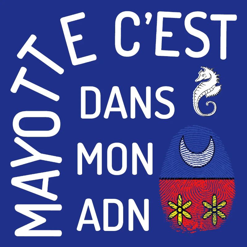 T SHIRT MAYOTTE C'EST DANS MON ADN