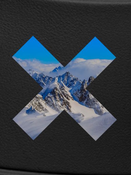 Abstract snow-capped mountains