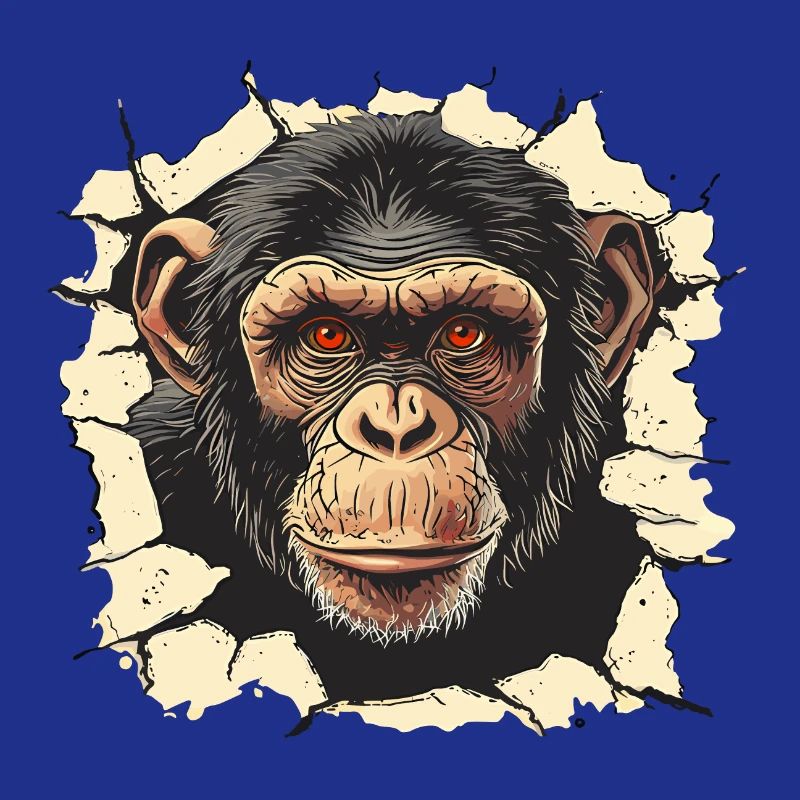 monkey, monkey head, chimpanzee, monkey