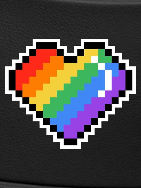 Pixel Regenbogenherz