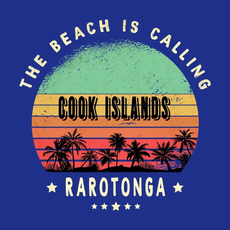 Parotonga Cook Islands beach palm trees