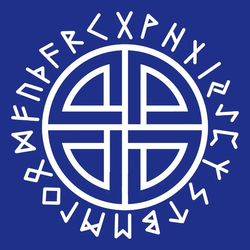White runes shield knot